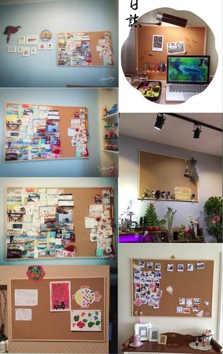 實木框軟木板照片墻背景墻水松板記事宣傳板軟木定制留言板60*90